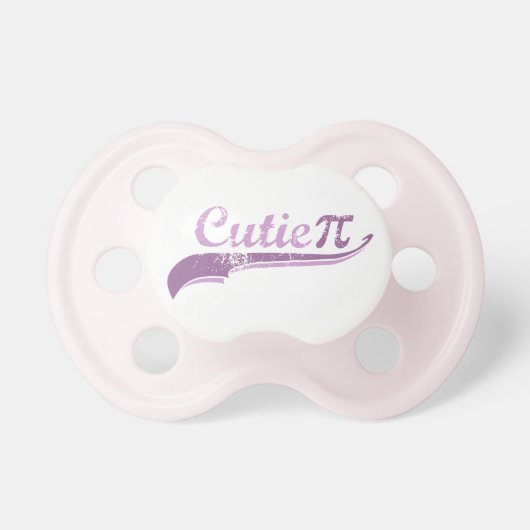 Cutie Pi Geek Baby Girl Pacifier (Front)