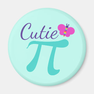 Cutie Pi Symbol Math Pun Magnet