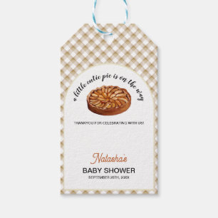 Cutie Pie Apple Pie Thanksgiving Baby Shower Gift Tags