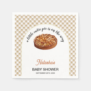 Cutie Pie Apple Pie Thanksgiving Baby Shower Napkins