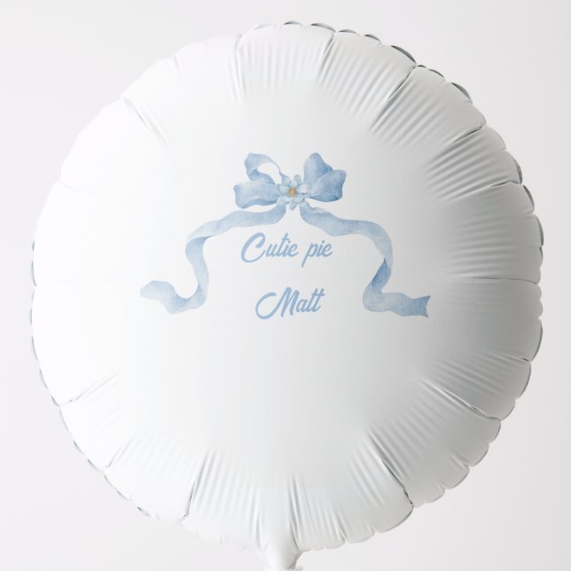 cutie pie baby balloon (Front)