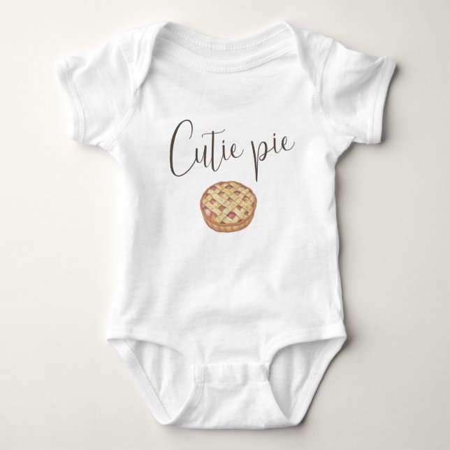 Cutie Pie Baby Bodysuit  (Front)