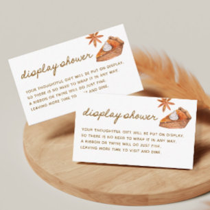 Cutie Pie Baby Shower Display Shower Enclosure Card