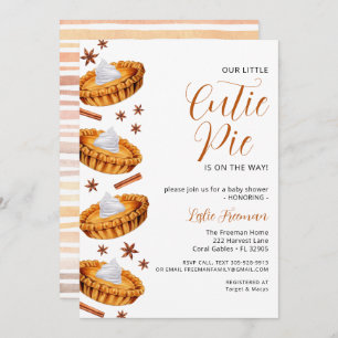 Cutie Pie Baby Shower – Fall Invitation