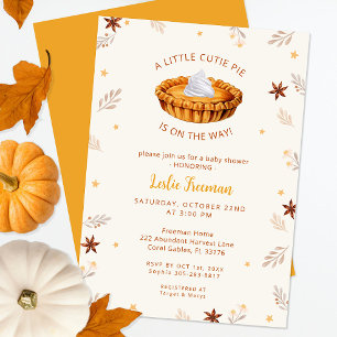 Cutie Pie Baby Shower – Fall Invitation