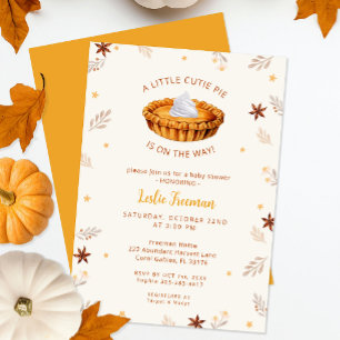 Cutie Pie Baby Shower – Fall Invitation