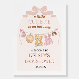Cutie Pie Baby Shower Foam Board