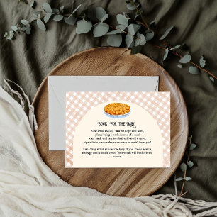 Cutie pie Baby shower game book for baby request Enclosure Card