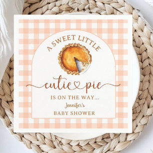 Cutie Pie Baby Shower Gender Neutral Paper Napkin