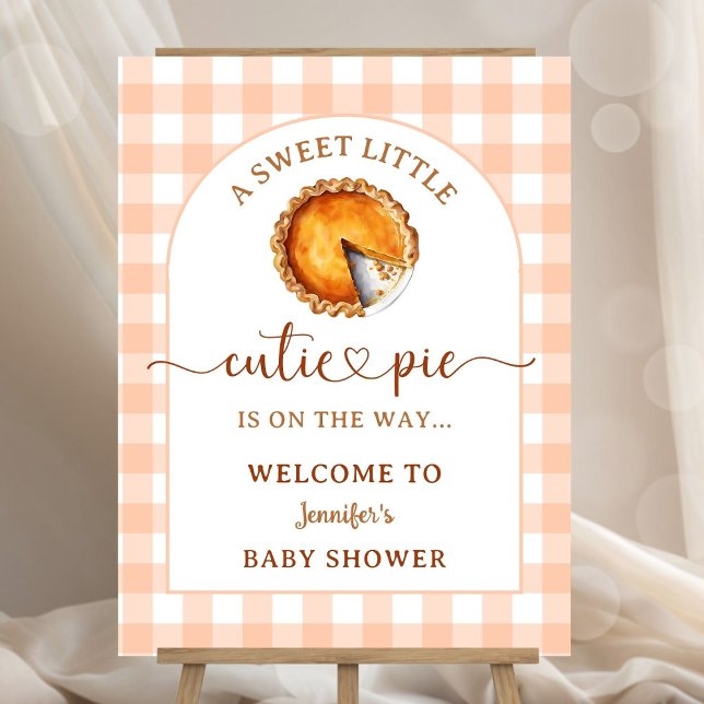 Cutie Pie Baby Shower Gender Neutral Welcome Sign (Creator Uploaded)