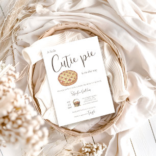 Cutie Pie Baby Shower Invitation