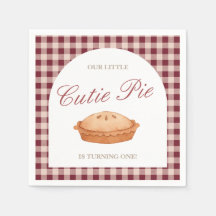 Cutie Pie Baby Shower Napkin