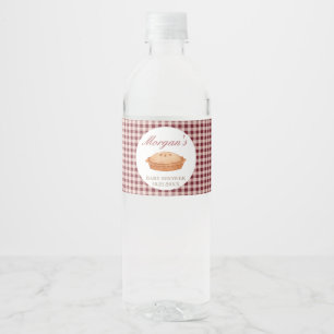 Cutie Pie Baby Shower Water Bottle Label