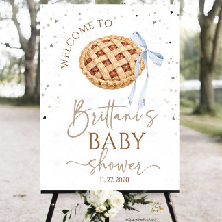 Cutie Pie Baby Shower Welcome Sign