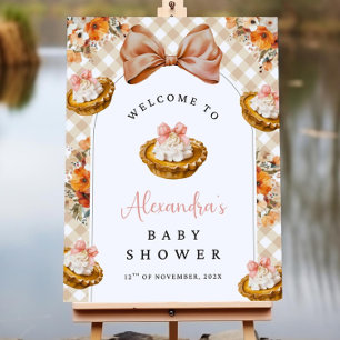 Cutie Pie Baby Shower Welcome Sign Template Terrac
