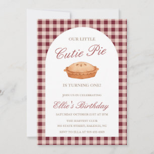 Cutie Pie Birthday Invitation
