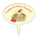 Cutie Pie Birthday Party Kids Cherry Cake Topper