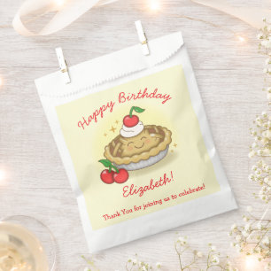 Cutie Pie Birthday Party Kids Cherry Favor Bag