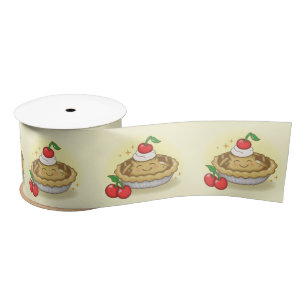 Cutie Pie Birthday Party Kids Cherry Satin Ribbon
