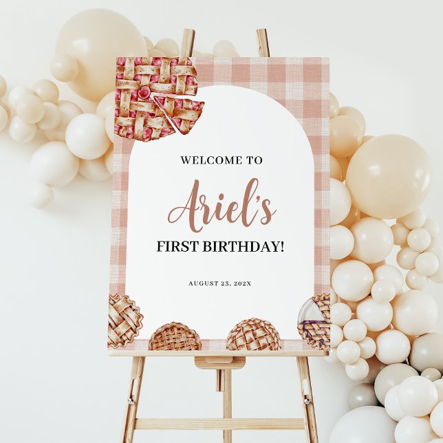 Cutie Pie Birthday Welcome Foam Board (Creator Uploaded)