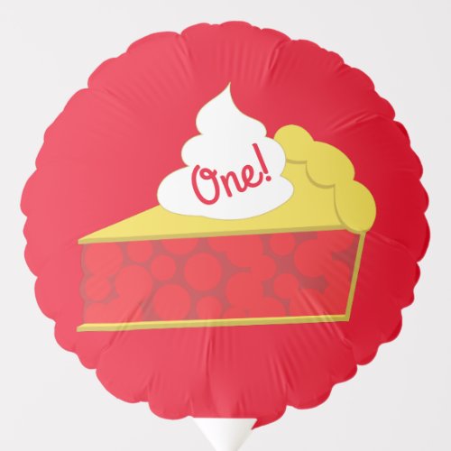 Cutie Pie Cherry 1st Birthday Party Theme Balloon