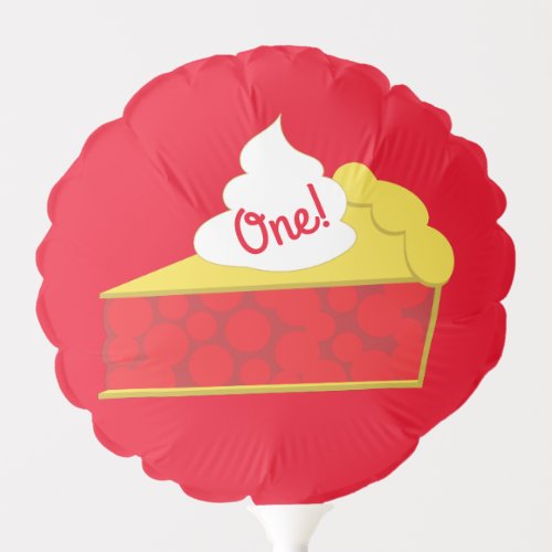 Cutie Pie Cherry 1st Birthday Party Theme Balloon