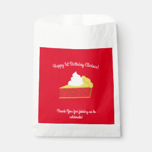Cutie Pie Cherry Birthday Party Favor Bag