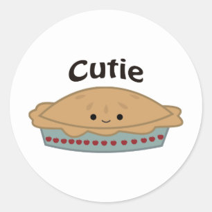 Cutie Pie Classic Round Sticker