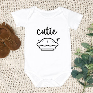 Cutie Pie   Fall Baby - Funny Thanksgiving Bodysuit