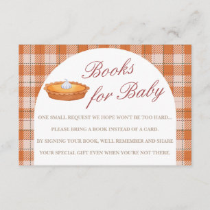 Cutie Pie Fall Baby Shower Books For Baby Card