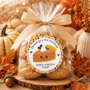 Cutie Pie Fall Baby Shower Classic Round Sticker