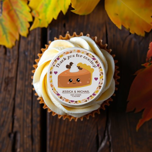 Cutie Pie Fall Baby Shower Edible Frosting Rounds