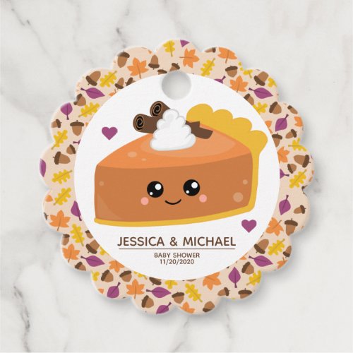 Cutie Pie Fall Baby Shower Favor Tags