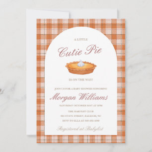 Cutie Pie Fall Baby Shower Invitation