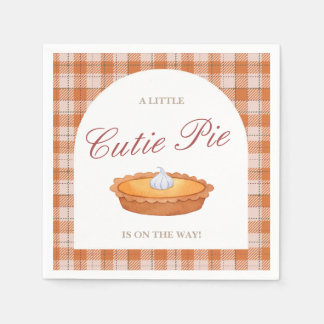 Cutie Pie Fall Baby Shower Napkin
