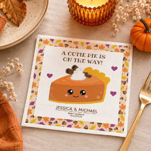 Cutie Pie Fall Baby Shower Napkins