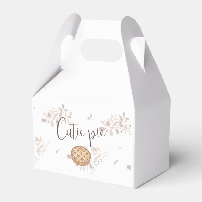 Cutie Pie Favor Box (Front Side)