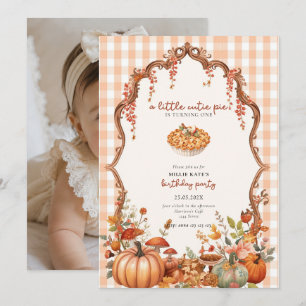 Cutie Pie First Birthday Invitation