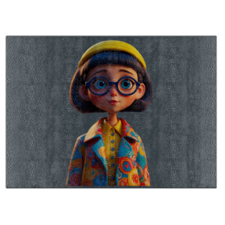 Cutie Pie Glass Cutting Board