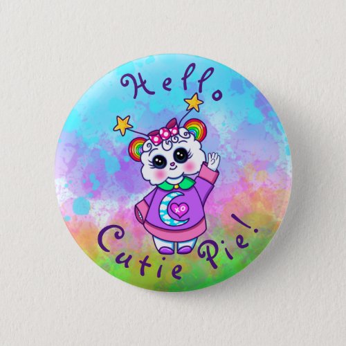 Cutie Pie Kawaii Button