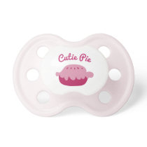 Cutie Pie pacifier Paci for cute newborn baby girl
