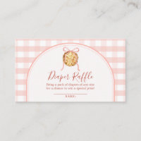 Cutie Pie Pastel Pink Baby Shower Diaper Raffle