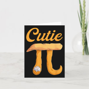 Cutie Pie Pi Day Vintage Retro Math Lover Shirts Card