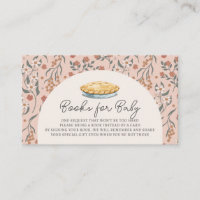 Cutie Pie Pink Floral Baby Shower Book Request