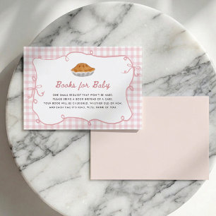 Cutie Pie Pink Gingham Books for Baby Card
