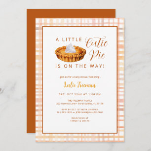Cutie Pie Pumpkin Baby Shower Invite