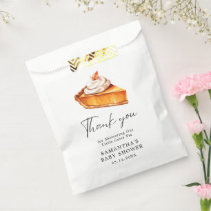 Cutie Pie Pumpkin Fall Baby Shower Favor Bag