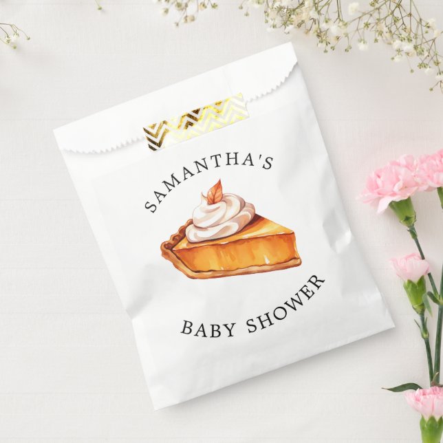 Cutie Pie Pumpkin Fall Baby Shower  Favor Bag (Sealed)