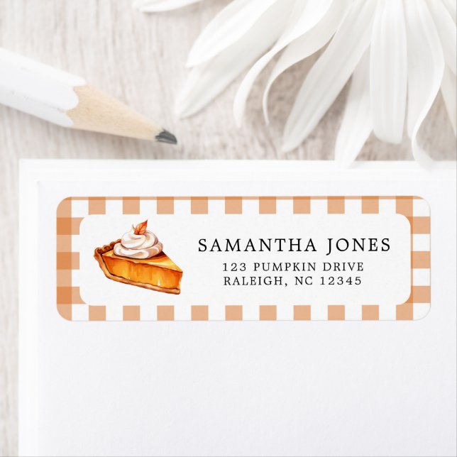 Cutie Pie Pumpkin Fall Baby Shower  Label (Insitu)