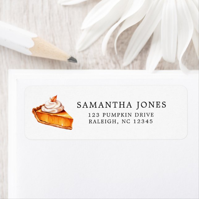 Cutie Pie Pumpkin Fall Baby Shower  Label (Insitu)